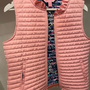 Girls Pink Lilly Vest Jacket